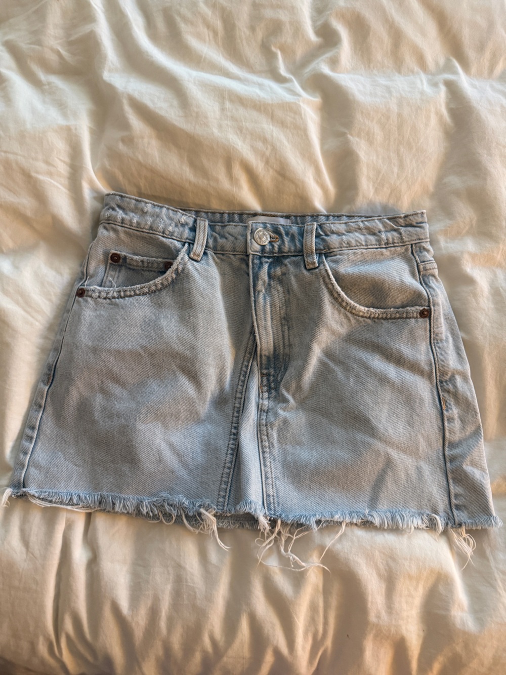 Light Wash Denim Skirt